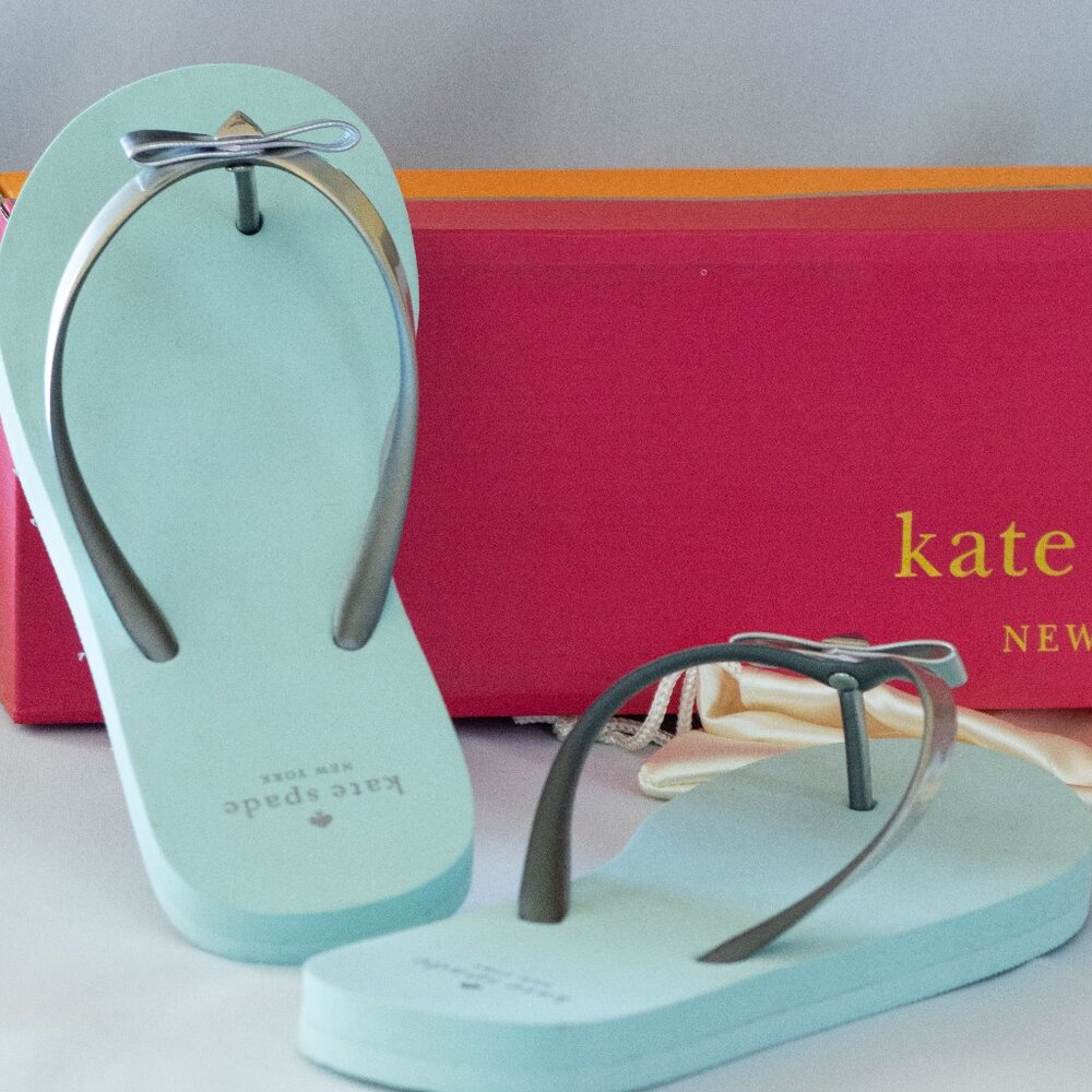 Kate Spade Happily Imprint Sandals, Size 5.